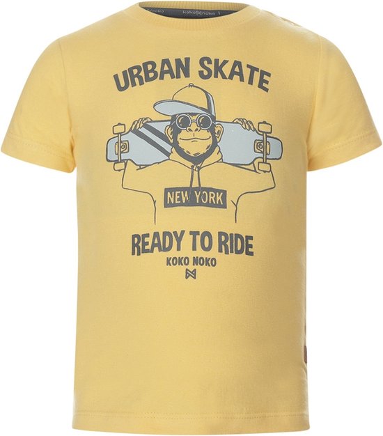 Koko Noko T-shirt Urban Skate Yellow maat 98