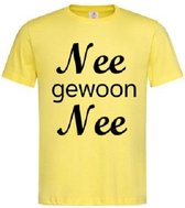 Grappig T-shirt - Nee gewoon nee - feestje - carnaval - kermis - maat XXL