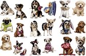 Stickerset Honden - 3 sticker vellen Dogs - O.a voor bulletjournal, voor scrapbooking en het maken van kaarten