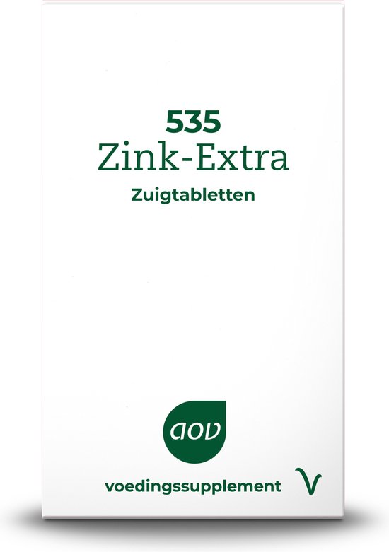 Foto: Aov 535 zink extra 30 zuigtabletten mineralen voedingssupplementen