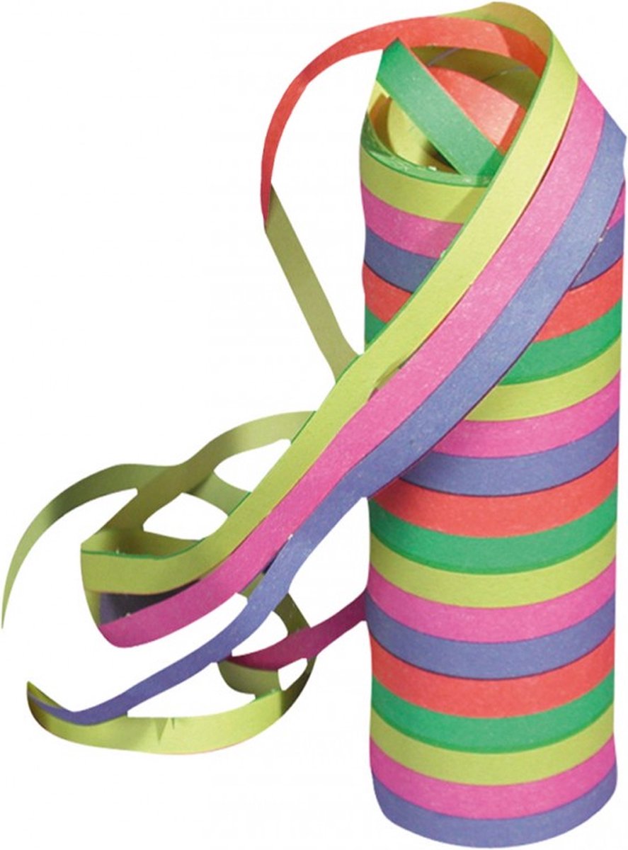 30x Serpentine 5 kleuren (4 m ) - Carnaval festival optocht feest party serpentine
