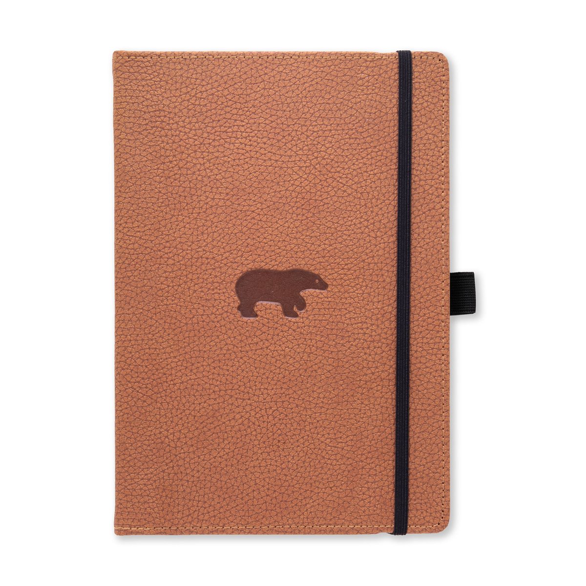 Dingbats* Wildlife A5 Notitieboek - Brown Bear Lijntjes - Bullet Journal met 100 gsm Inktvrij Papier - Schetsboek met Harde Kaft, Binnenvak, Elastische Sluiting en Bladwijzer
