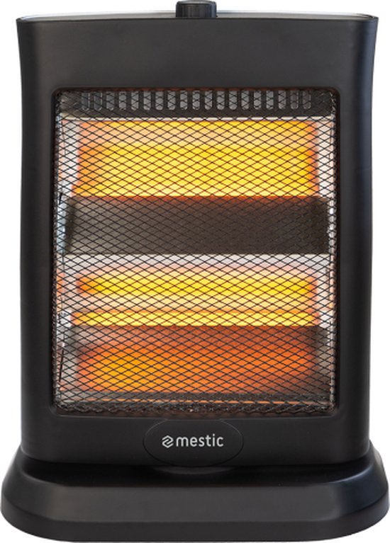 Mestic Quartz Kachel MQK-250 - 2 verwarmingsstanden (450 – 900 W) - Compact en lichtgewicht - Aanraak- en omvalbeveiliging