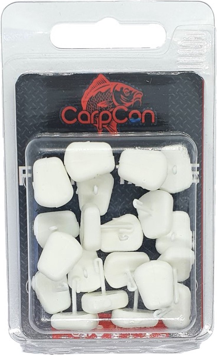 Pop Up Corn Stoppers - Wit - 20 stuks - Plastic Aas Fake Food - Drijvende mais - Karper vissen