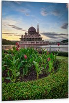 Dibond - Putra-Moskee - Maleisië - 80x120 cm Foto op Aluminium (Met Ophangsysteem)
