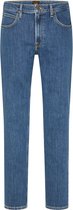 Lee Brooklyn Straight Mid Jeans Blauw 34 / 30 Man