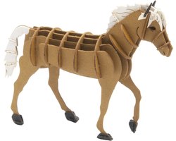 FRIDOLIN 3D papier model - Haflinger Paard.