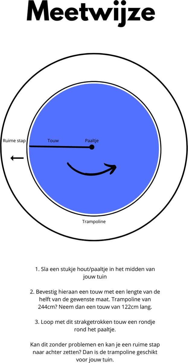 Salta Comfort Edition - ø 213 cm - Ronde trampoline met veiligheidsnet - Zwart - Trampoline voor kinderen — afbeelding 2