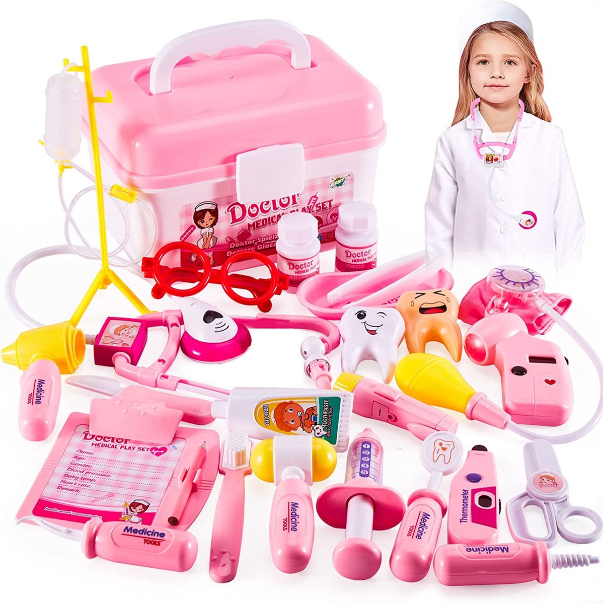 Kit de jouets médicaux avec sac pour enfants -W31691Z4-M0T
