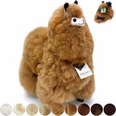 Alpaca Knuffel - Hazelnut - Alpacawol - Groot - 50 cm - Handgemaakt, Natuurlijk & Fairtrade - Allergie-vrij