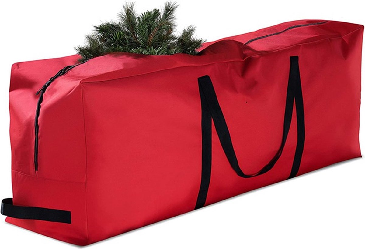 Kerstboom Opbergtas Kerst - 165x38x76cm - Rood Draagtas Organizer