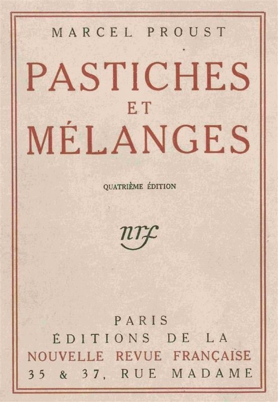 Proust 4 Pastiches et mélanges (ebook), Marcel Proust 9791222072135