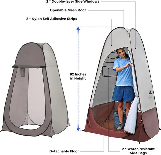 Douchetent - omkleedtent voor outdoor - toilettent van Feest. — afbeelding 3