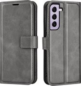 Lunso - Geschikt voor Samsung Galaxy S23 - cover bookcase hoes - Grijs