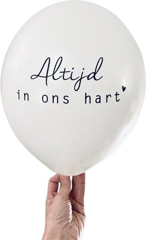 Ballon - Uitvaart - Crematie - het herdenken van een geboortedag of sterfdag - Altijd in ons Hart - Afscheid & Troost - AF-SVB01