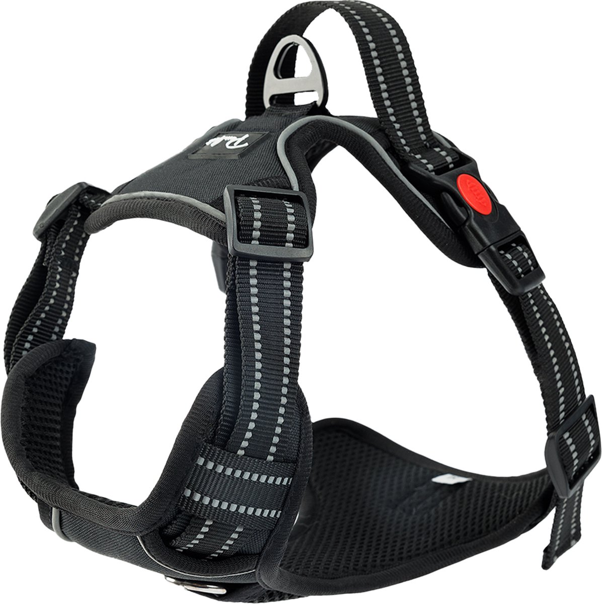 Purrr fect Hondentuigje - Anti-Trek Tuig - Hondenharnas - Y Tuig hond - Waterproof - Reflecterend - Verstelbaar - Maat L