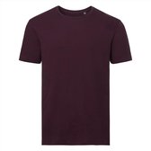 Russell - Pure Organic T-Shirt - Bordeauxrood - 100% Biologisch Katoen - M