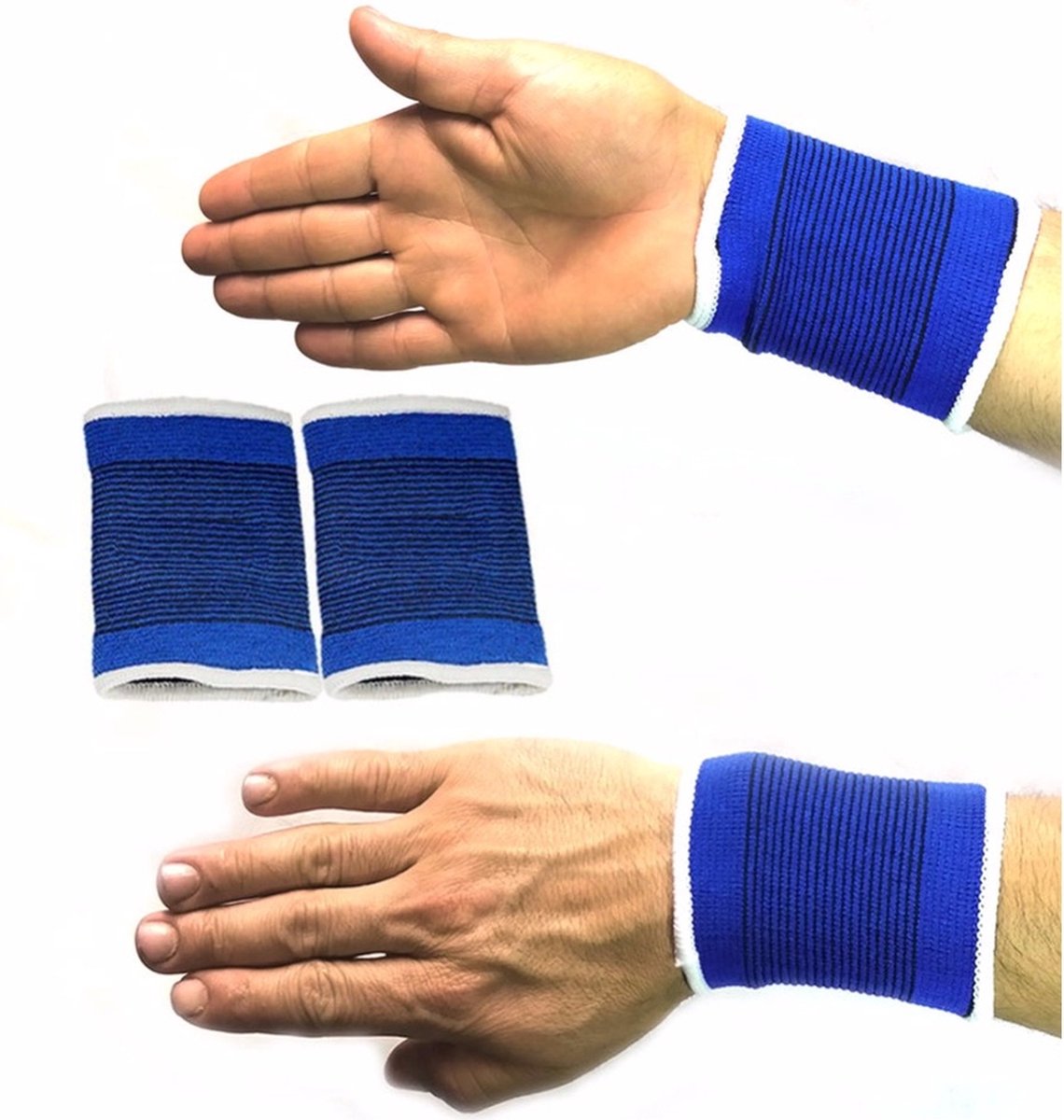 Wrist braces meitesi - 2 stuken - nieuw - blauw