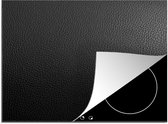 KitchenYeah® Inductie beschermer 60x52 cm - leer-structuur-of-achtergrond-zwart-wit-gvt9kn1ddtv6lvud-5-4-v2 - Kookplaataccessoires - Afdekplaat voor kookplaat - Inductiebeschermer - Inductiemat - Inductieplaat mat