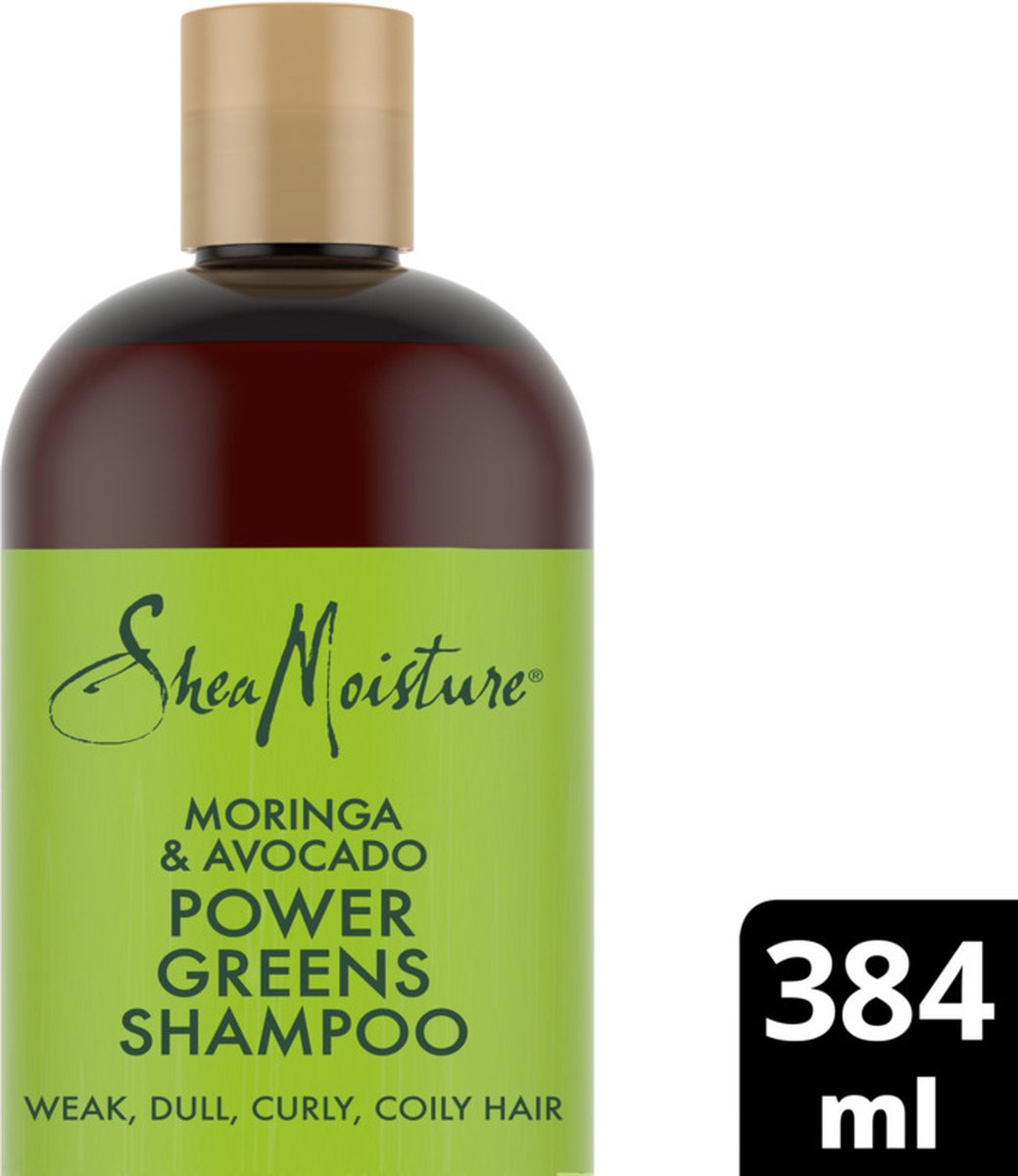 Shea Moisture Moringa & Avocado - Shampoo - Power Greens - 384 ml