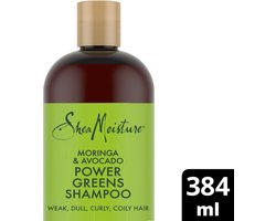 Shea Moisture Moringa & Avocat - Shampooing - Power Greens - 384 ml