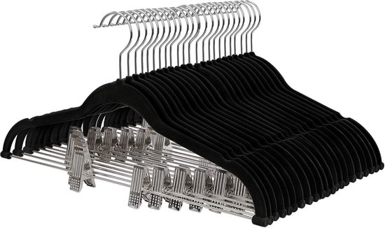 3 stks Broekhangers Metalen Multi-Bar Ruimtebesparende Broekhangers Met Antislip Padding 5 Layer Broekhangers-Black