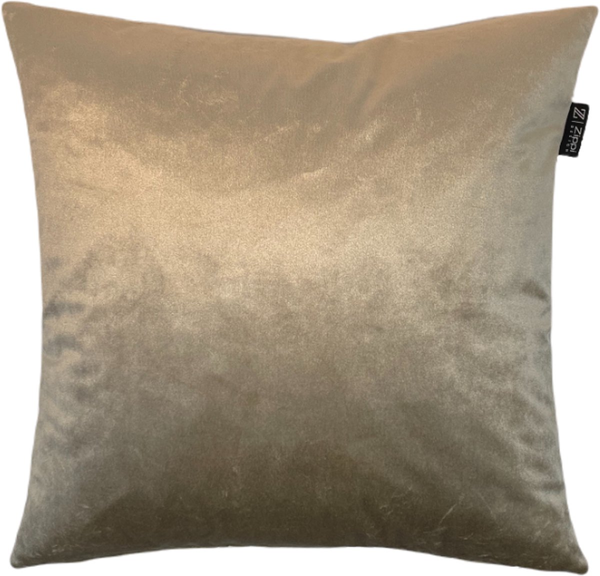 Zippi Design Sandy Velvet Sierkussen 45x45 cm Luxe (veren vulling) kleur goud beige