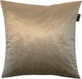 Zippi Design Sierkussen décoratif en velours sable 45x45 cm Luxury (rembourrage en plumes) couleur or beige