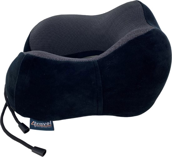 TravelHawk Coussin De Voyage En Mousse à Mémoire De Forme Avec Masque Et Bouchons D'Oreilles - Confort Ultime
