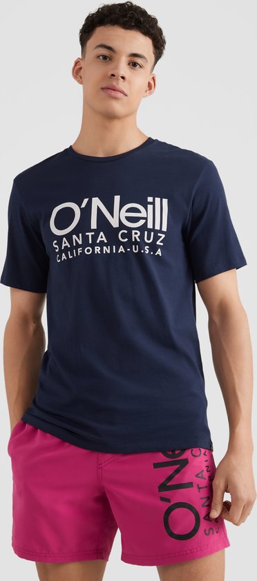 O'Neill T-Shirt Men CALI ORIGINAL T-SHIRT Ink Blue Xs - Ink Blue 100% Katoen Round Neck