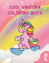 HugoElena - Cool Unicorn kleurboek - leeftijd 2+ - 40 paginas