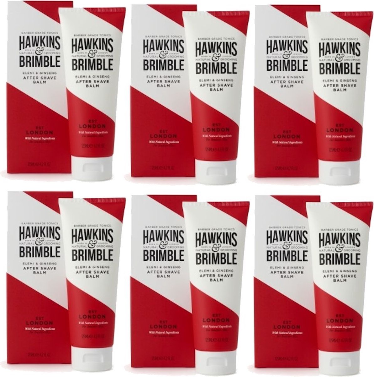 HAWKINS & BRIMBLE - After Shave Balm - 6 Pak - Voordeelverpakking