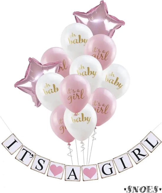 Geboorte Meisje Ballon Pakket - It