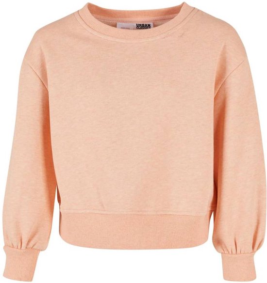 Urban Classics Sweater/trui kinderen -Kids Oversized Color Melange Crewneck Roze