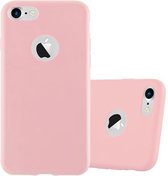 Cadorabo Hoesje geschikt voor Apple iPhone 7 / 7S / 8 / SE 2020 in CANDY ROZE - Beschermhoes gemaakt van flexibel TPU silicone Case Cover