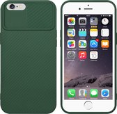 Cadorabo Hoesje geschikt voor Apple iPhone 6 PLUS / 6S PLUS in Bonbon Groen - Beschermhoes van flexibel TPU-silicone Case Cover en met camerabescherming