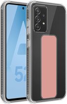 Cadorabo Hoesje geschikt voor Samsung Galaxy A52 (4G / 5G) / A52s in ROZE - Beschermhoes gemaakt van flexibel TPU silicone Cover Case met houder en standfunctie
