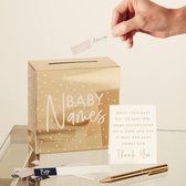 Gender Reveal - Baby Namen doos met 60 kaartjes