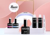 TOPCODE Cosmetics gellak starterspakket - Basic Starter Set - Gellak MCBS02 - incl. 1 roze kleur