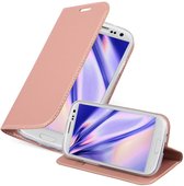 Cadorabo Hoesje geschikt voor Samsung Galaxy S3 / S3 NEO in CLASSY ROSE GOUD - Beschermhoes met magnetische sluiting, standfunctie en kaartvakje Book Case Cover Etui