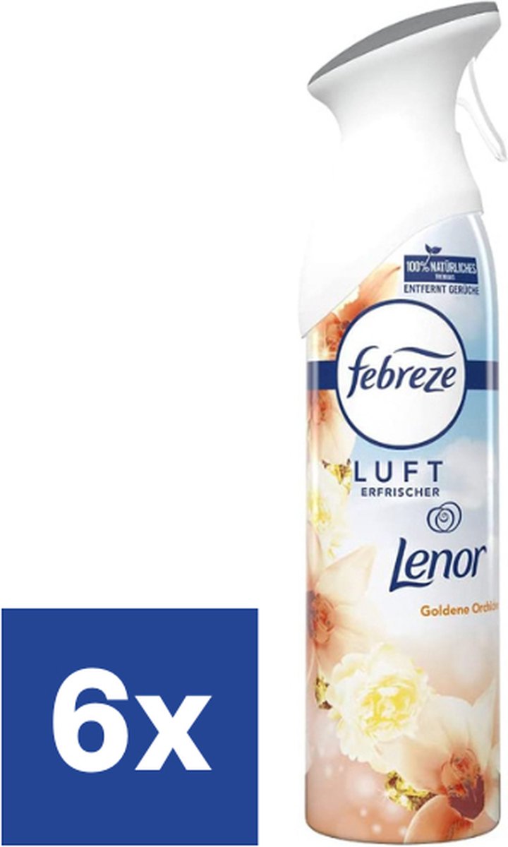 Febreze Gouden Orchidee Luchtverfrisser - 6 x 300 ml