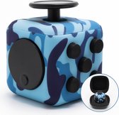 Must-Have for Kids | Fidget Cube "Camo Blauw" - Friemelkube - Anti Stress Jouets Garçons - Fidget Toys - Infinity Cube
