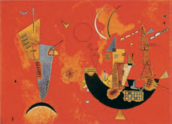 Wassily Kandinsky - Mit und Gegen - Kunstposter - 60x80 cm