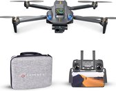Tedroka® K911 Max-Drone met 4K camera- Drone met obstakelvermijding -Inclusief GPS-Drone met camera voor volwassenen-Geen vliegbewijs nodig-800 m bereik -Borstelloze motoren-Inclusief draagbare tas, twee batterijen