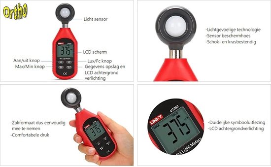 Onirique - Lux numérique - Lux - Luxmètre - Portable numérique