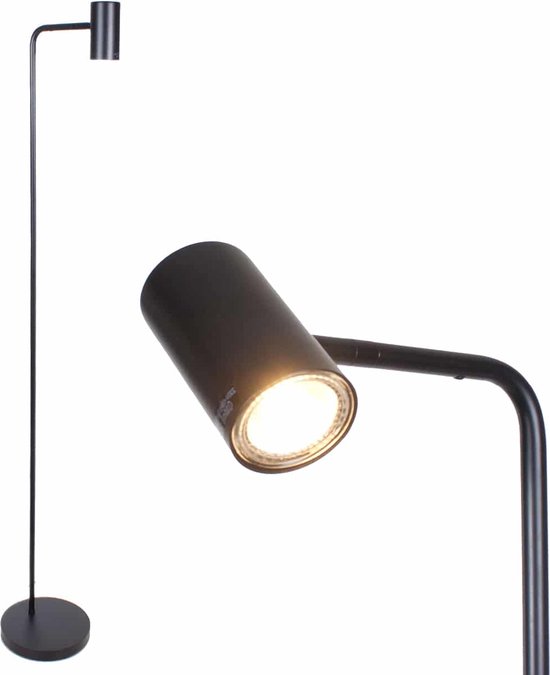 FIRVRE Lampada da Terra a LED, Piantana Girevole in Metallo Retrò, 3 Modalità di Utilizzo