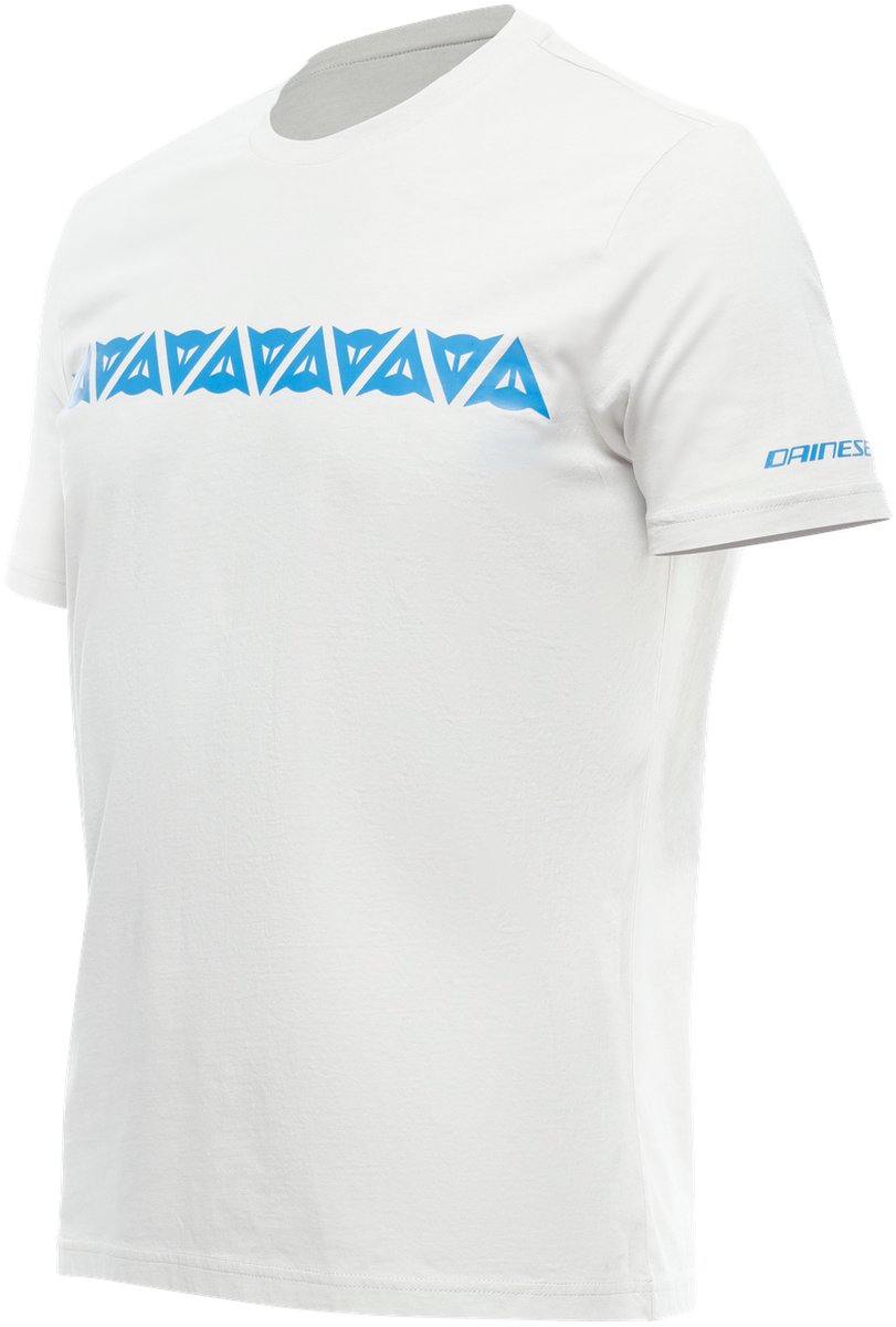 Dainese Dainese T-Shirt Stripes Light Gray Directoire Blue - Maat 3XL -
