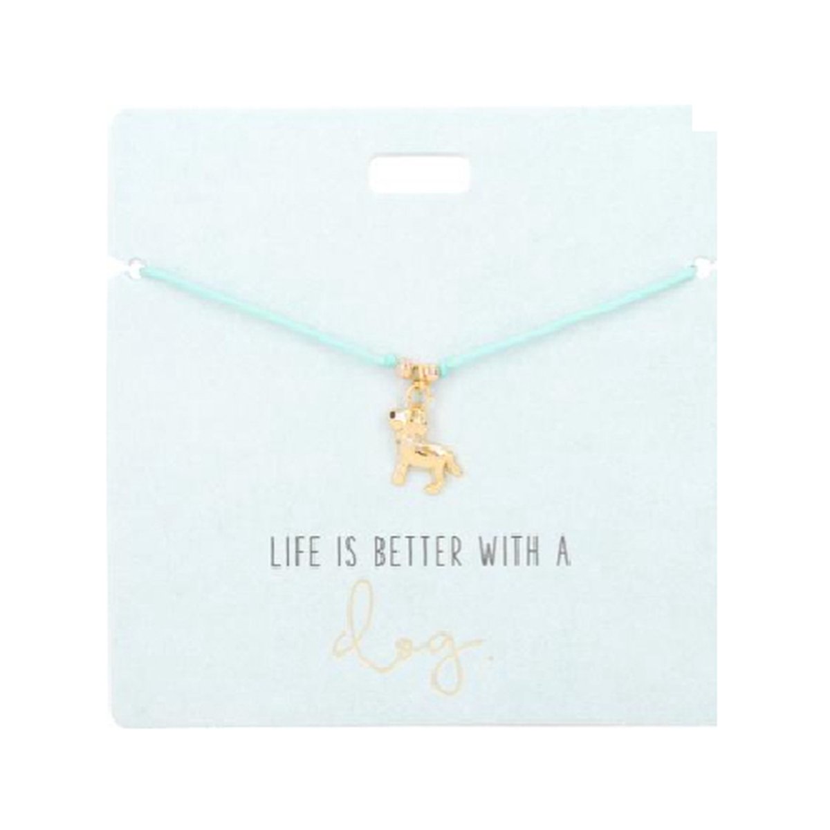 Armband met bedeltje van een hond