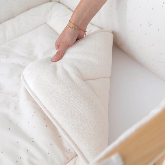 BEMINI Tapis de parc - 75x95cm - Pady Jersey + bambou - Mini pudding