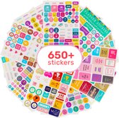 650 - Bullet journal - Stickers - Planner - Agenda - Accessoires - Toolkit - Sjablonen - Laptop - Telefoon - Volwassenen - Stencil - Stempels - Accesoires